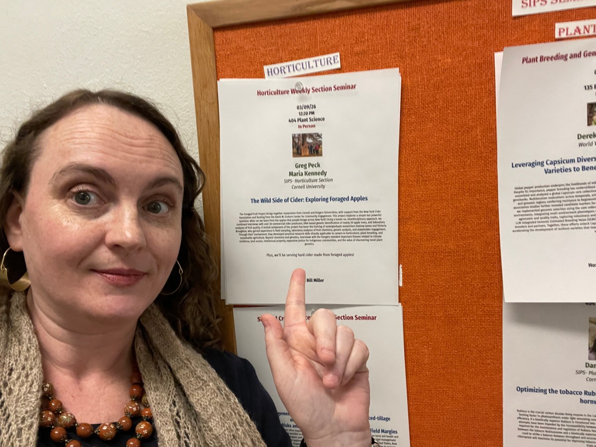 Hort Seminar Video: “The Wild Side of Cider” Foraged Fruit Project, March&nbsp;2026